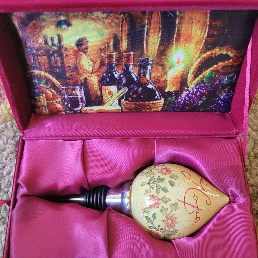 Ne' qwa Wine bottle stopper glass art hand blown
